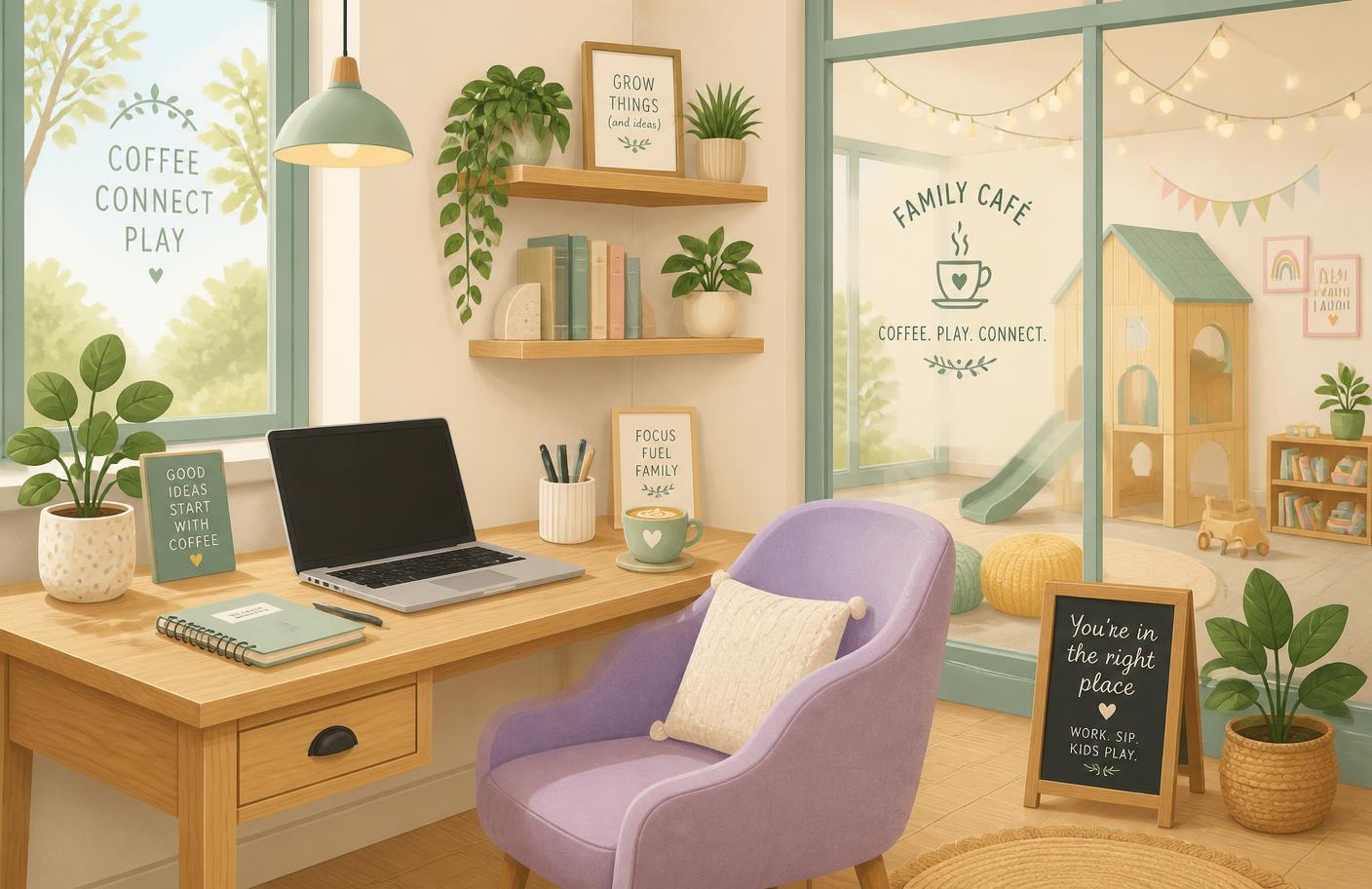 Cowork y cafetería